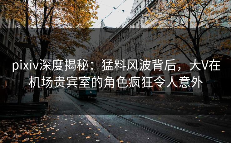 pixiv深度揭秘：猛料风波背后，大V在机场贵宾室的角色疯狂令人意外